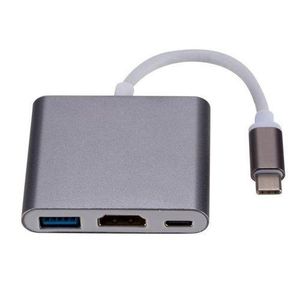 Universal    3 in 1 USB C Hub Type c to 4k Hdmi Hdtv Usb3.0 PD Type C Hub Docking Station 3 in 1 for Laptop