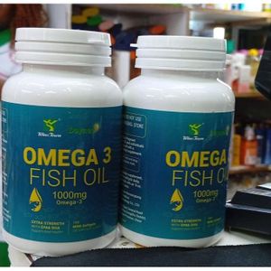 Fish Oil Omega 3 Triple Strength Dietary Supplement – Heart Wellness + Brain Function Support + Joint Comfort Support, 60 Capsules