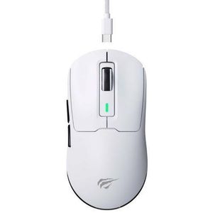 Havit  MS969SE Tri-Mode, Wireless Gaming Mouse, Wired + 2.4G + BT 5.1 - White