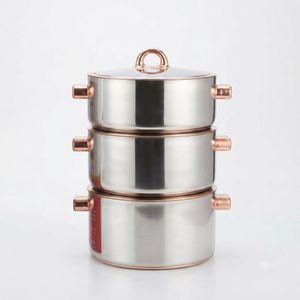 Silver Max 3PCS Stainless Steel Hotpot Set 2L 2.5L 3L,  Food Warmer Serving Casserole Set