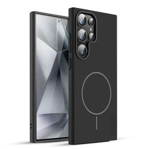 Matte Finish Ultra-Slim MagSafe Compatible with Strong Magnets Hard Case Cover for Samsung Galaxy S24 Ultra