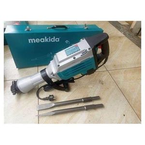 Demolition Jack Hammer – 52J Heavy Duty Electric Concrete Breaker, 2200W Industrial Jackhammer with 2 Chisels, Carry Case for Construction & Renovation