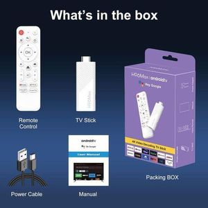     H96Max Android 14.0 TV Stick 2GB RAM 16GB ROM Mali G31 H313 Quad Core ARM Cortex A53 Support 2.4G/5G WIFI BT5.0 - Model No.: H96Max TV Stick 2GB 16GB
