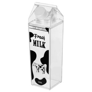 : 1L Acrylic Milk & Juice Bottle – Reusable Fresh Storage Container with Secure Lid