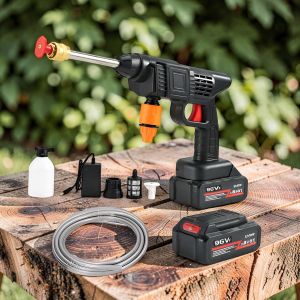 	Modern Stylish 96V Cordless Car Washing High Pressure Washer Gun 