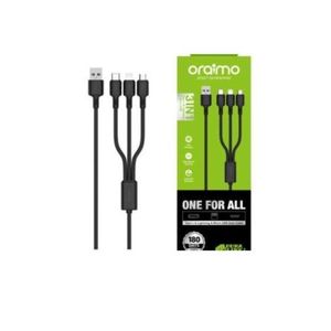 Oraimo Quality 2A Type C, Micro USB And Lightning 3 In 1 Cable