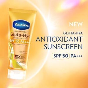 Vaselineé  Healthy Bright Gluta-HYA Serum Burst Sunscreen SPF50 PA+++ Luminous Defense Face and Body Lotion - 2 in 1 Sunscreen and Brightening Lotion Nairobi