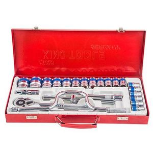 24 Pcs Hand Tools 1/2" Dr. METRIC RATCHET Socket Wrench Set Car Repair Tool Set Heavy Duty 24pcs Half Inch Ratchet
