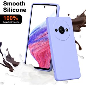 Soft Silicone Slim Fit Cover Anti-Scratch Shockproof Case for Xiaomi Redmi A3 - Purple