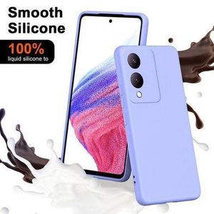 Vivo Y17s Case, Slim Smooth Soft Silicone Shockproof Anti-Figerprint Case Cover For  Y17s