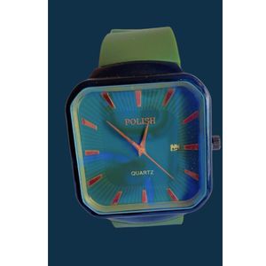 Watch Flexible and durable rubber strap for a secure fit.  Clean, modern analog dial with easy-to-read time markers.  Perfect for casual, sporty, and even semi-formal occasions.  Comfortable enough to wear during workouts or outdoor activities.