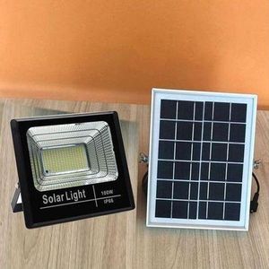 100W High Power Output Solar LED Flood Light Outdoor Waterproof Lamp For Home, Garden, Wall, Patio