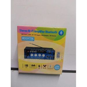 Moontek stereo audio power Amplifier Bluetooth wireless/ USB/FM/Aux/2 Microphone