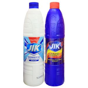Jik Bleach Banded Pack: Colours + Regular (750ml Each)