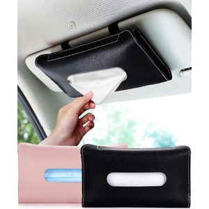 Car Visor Tissue Holder, Tissue Holder for Car, Mask Holder for Car Visor, PU Leather Tissue Box Holder