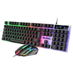 Wired gaming keyboard set and mouse backlit gaming keyboard USB wired gaming keyboard for computers