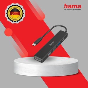 Hama 5in1 USB-C MULTIPORT WITH HDMI (200117)Black