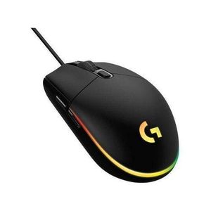 Logitech  G203 Wired Gaming Mouse, 8,000 DPI, Rainbow Optical Effect LIGHTSYNC RGB, 6 Programmable Buttons, On-Board Memory, Screen Mapping, PC/Mac Computer and Laptop Compatible