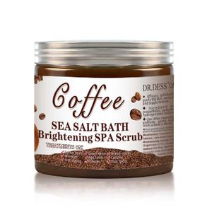 DR.DESS Coffee Sea Salt Bath Brightening  Spa Scrub Exfoliating Body Scrub designed to refresh and rejuvenate your skin 680g