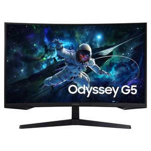 27" Odyssey G5 G55C QHD 165Hz Curved Gaming Monitor - Black