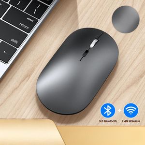 Wireless Bluetooth + 2.4G Dual-mode Rechargeable Optical Mouse