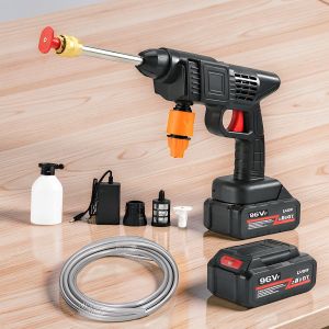 Quality Ensured Heavy Duty Portable 96V Cordless Car Washer Car Washing High Pressure Washer Gun 