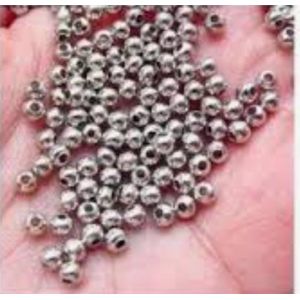 silver shinny bead for sister  and microlocks