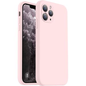Soft Flexible Silicone Case for Apple iPhone 12 Pro, Shockproof Anti-Scratch Slim TPU Protective Back Cover (Beige)