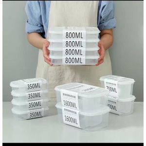 800ml Airtight Food Storage Container Durable Leak-Proof Kitchen Canister for Pantry Fridge Freezer Organization Easy Seal Freshness Preservation