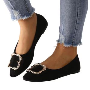 Women Flats Luxury Elegant Pumps Ladies Loafers Ballerinas Flat Casual girl Shoes work shoes