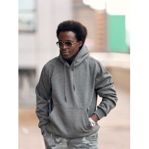 Grey unisex hoodie