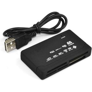All-in-One 7-in-1 USB 2.0 Card Reader, USB Memory Card Reader (CF-SD-xD-MS-SDHC), Memory Card Reader, Multi-Card Reader, Card Reader Adapter