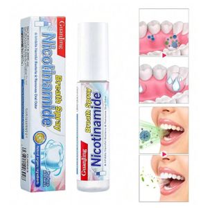 Guanjing 20ML Niacinamide Oral Spray, Refreshing And Moisturizing Spray, Prevents Dry Mouth, Freshens Breath, Long-Lasting Portable Oral Spray For Oral Care