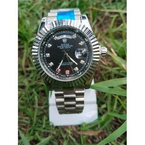 Luxury  New Rolex(Silver) Edition Watch for Men Indication Date and Battery Movement