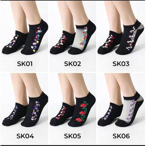 Breathable Fishnet Lace Ruffle Ankle Socks – 2 Pairs