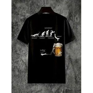 Luxe Clothes black printed t shirt