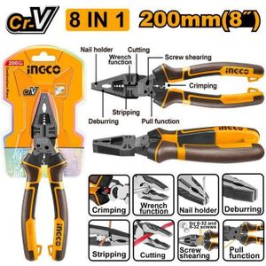 Ingco  8-in-1 Multi-function combination pliers