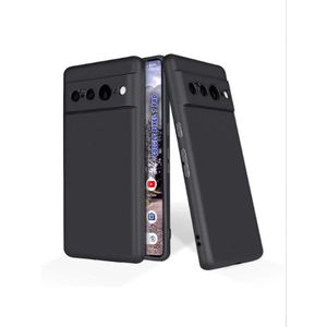 Google Pixel 7 Pro Phone Cover, Soft Silicone Shockproof Back Case, Slim Fit Protective Phone Case with All-Round Protection and Anti-Slip Grip (Black)