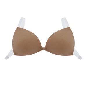 Clear Strapless Backless Bra Cup Underwear Transparent Straps Invisible  Push up Brassiere Multiway Lingerie A B C D Cup