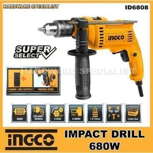 Ingco Industrial Impact Drill With Hammer 680w.
