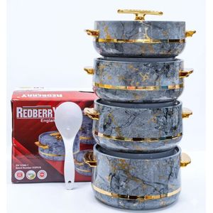 Infinite 4 Piece High Quality Thermal Casserole Set – Durable Food Warmer Containers