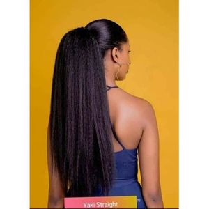 6 Packs 20 Inches Kinky Straight Crochet Hair with Adjustable Loop  Synthetic Pre-looped Yaki straight Crochet Braiding Hair Extensions for  Black Women