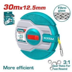 TOTAL TMTF13306 Fibreglass measuring  tape 30mx12.5mm