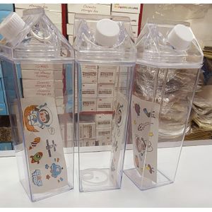 500ml Milk Bottle – Airtight Drink Container for Fridge & Table Use