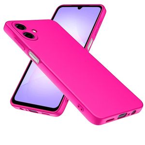 Soft Silicone Slim Fit Cover Anti-Scratch Shockproof Case for Samsung Galaxy A07 - Hot Pink