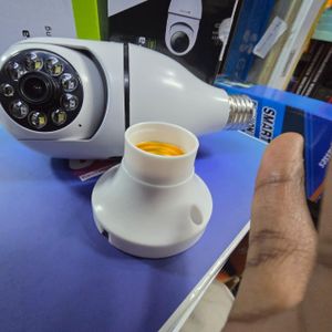 PTZ V380 Pro E27 Bulb Camera with Full HD 1080P Video and Intelligent Night Vision