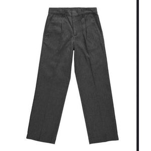 Dark Grey School Trousers Durable Comfortable Kids Uniform Pants 