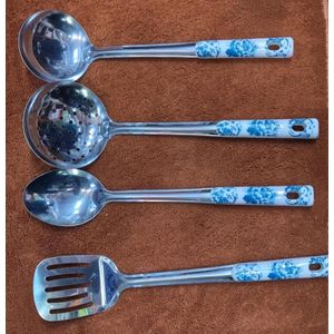 4pcs Stainless Steel  Serving Spoon Set