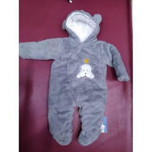 Fashion Rompers Heavy Romper Warm And Soft- Grey