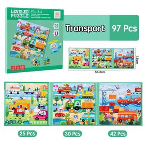 Magnetic Puzzle Book, 3 In 1 Foldable Jigsaw for Kids 3-7